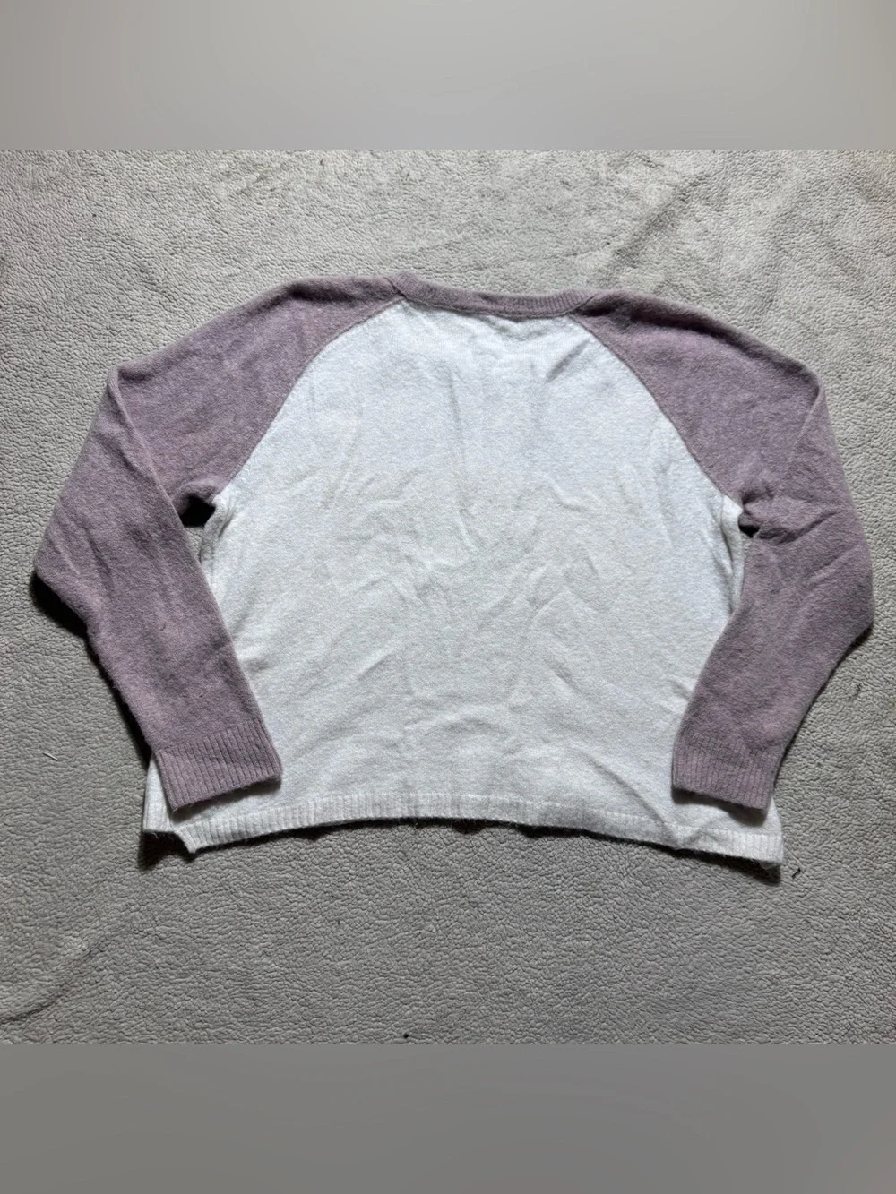 Madewell‎ Sweater Womens Large Colorblock Alpaca Wool Blend Knit Pullover Crew